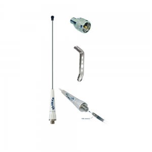 GLOMEX Pack antenne FME fouet inox voilier
