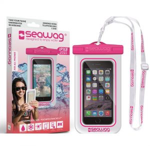 SEAWAG Pochette Étanche pour Smartphone rose/blanc